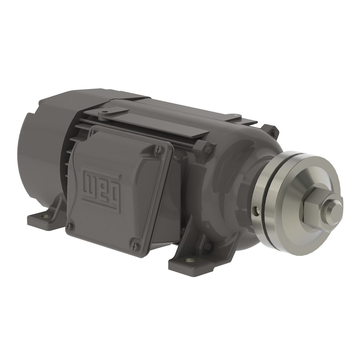 Weg Electric 00518ES3ESA90LL, 5 Hp, 1800 Rpm, 90L/MS Frame, 208-230/460 Vac, TEFC, 3 PH, Foot-mounted, Saw Arbor Motor Standard Efficiency.