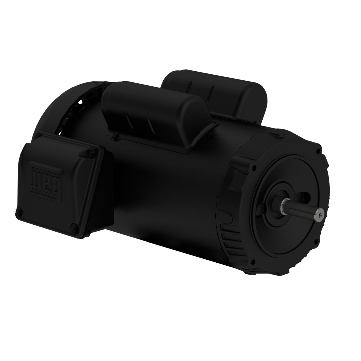 Weg Electric .5012ES1B56CFL-S, 1/2 Hp, 1200 Rpm, 56C FR, 115/208-230 Vac, TEFC, 1 PH, Footless, Rolled Steel.