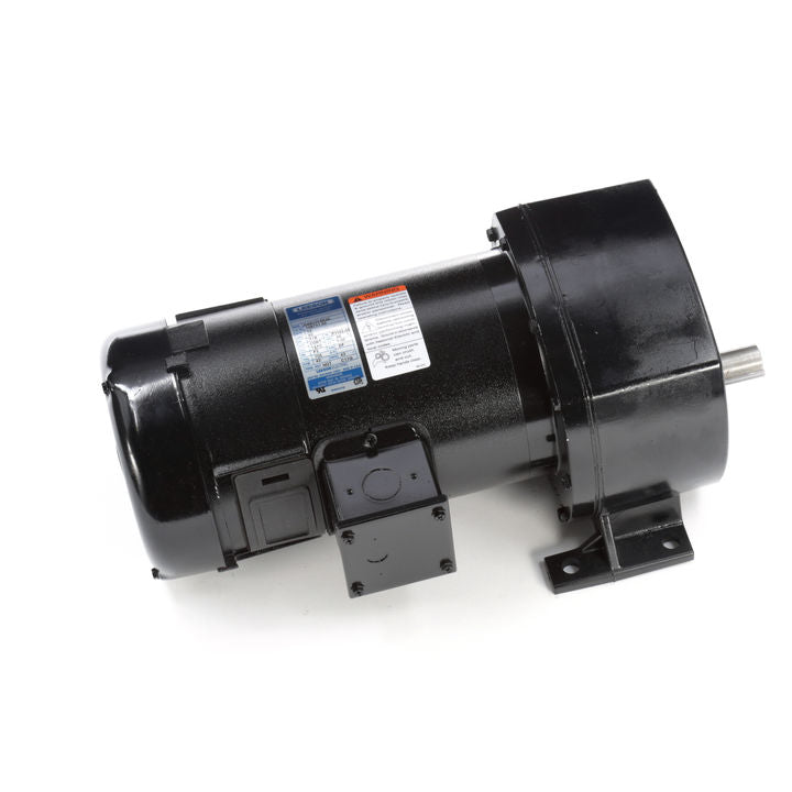 Leeson Electric 108732.00, 1/2 HP, 92 RPM, 48 FR, 12 Vdc, TEFC, Rigid Base, Gearmotors