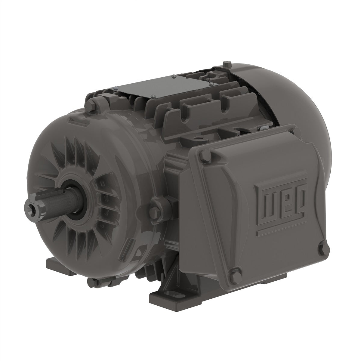 Weg Electric .5512EP3EAL80-W22, 3/4 Hp, 1200 Rpm, 80 FR, 230/460//380-415 Vac, 1 PH, TEFC, Foot-mounted, General Purpose Motor