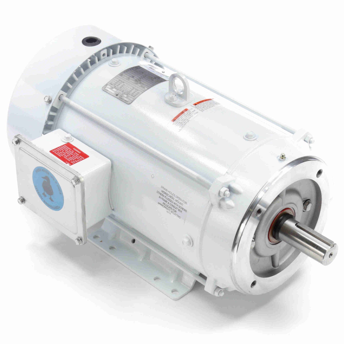 140823.00, 10 HP, 3600 RPM, 215TC FR, TENV & TEFC, 208-230/460 Vac, 3 PH, C Face w/Base, Washguard