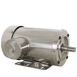 140828.00, 10 HP, 1800 RPM, 215TC FR, TEFC, 208-230/460 Vac, 3 PH, C-Face with Base, All Stainless Washguard Motor