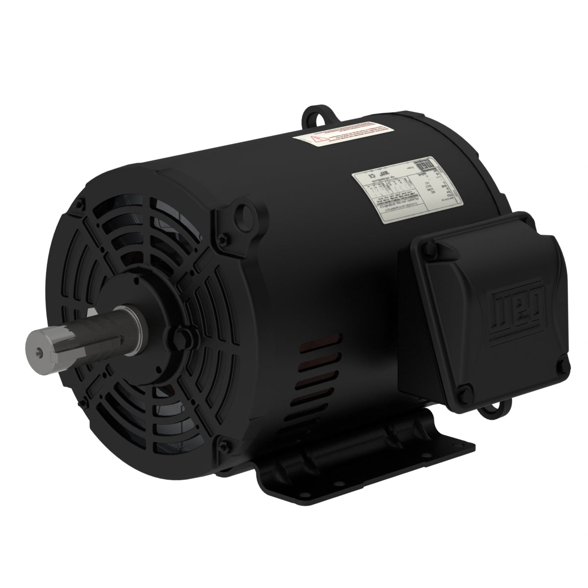 Weg Electric 00318OT3P182TF2-S, 3 Hp, 1800 Rpm, 182/4T Frame, 200 Vac, ODP, 3 PH, Foot-mounted, Rolled Steel NEMA Premium Efficiency.