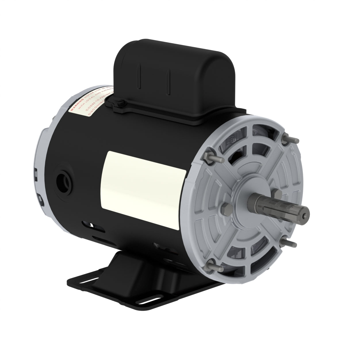 Weg Electric .5036OS1BCDW56-S, 1/2 Hp, W56 Frame, 3600 RPM, 115/208-230 Vac, ODP, 3 PH, Foot-mounted, Rolled Steel Compressor Duty.