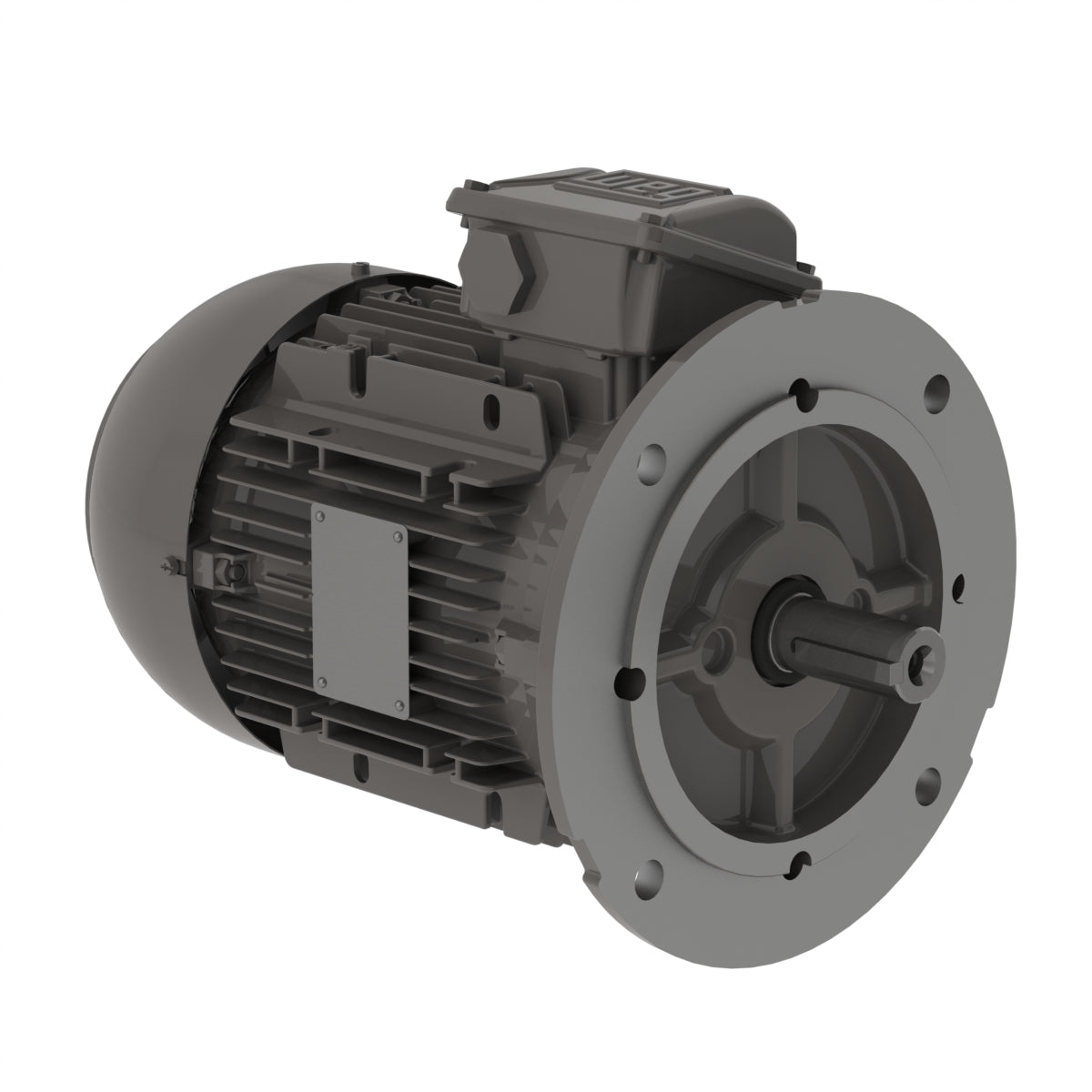 Weg Electric .1818EP3EALR63FF-W22, 1/4 Hp, 63 Frame, 1800 RPM, 230/460//380-415 Vac, TEFC, 3 PH, Footless, Multimounting High Efficiency.