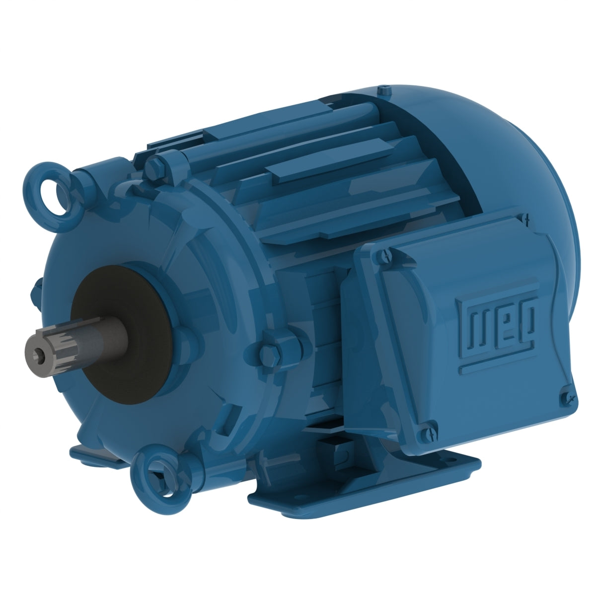 Weg Electric 00289EP3PCT145V-W22, 1/2-2 Hp, 900/1800 Rpm, 143/5T FR, 200 Vac, TEFC, 3 Ph, Foot-mounted, Cooling Tower High Efficiency.