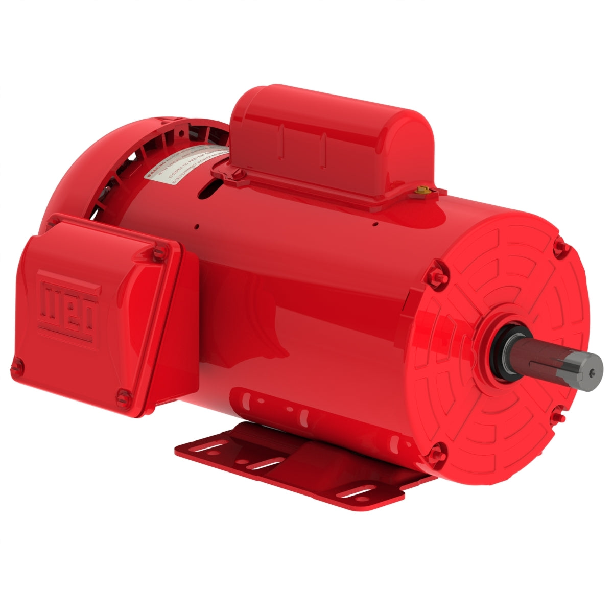Weg Electric 00118ES1RFD143T-S, 1 Hp, 1800 Rpm, 143/5T FR, 115/230 Vac, 1 PH, TEFC, Foot-mounted, General Purpose Motor.