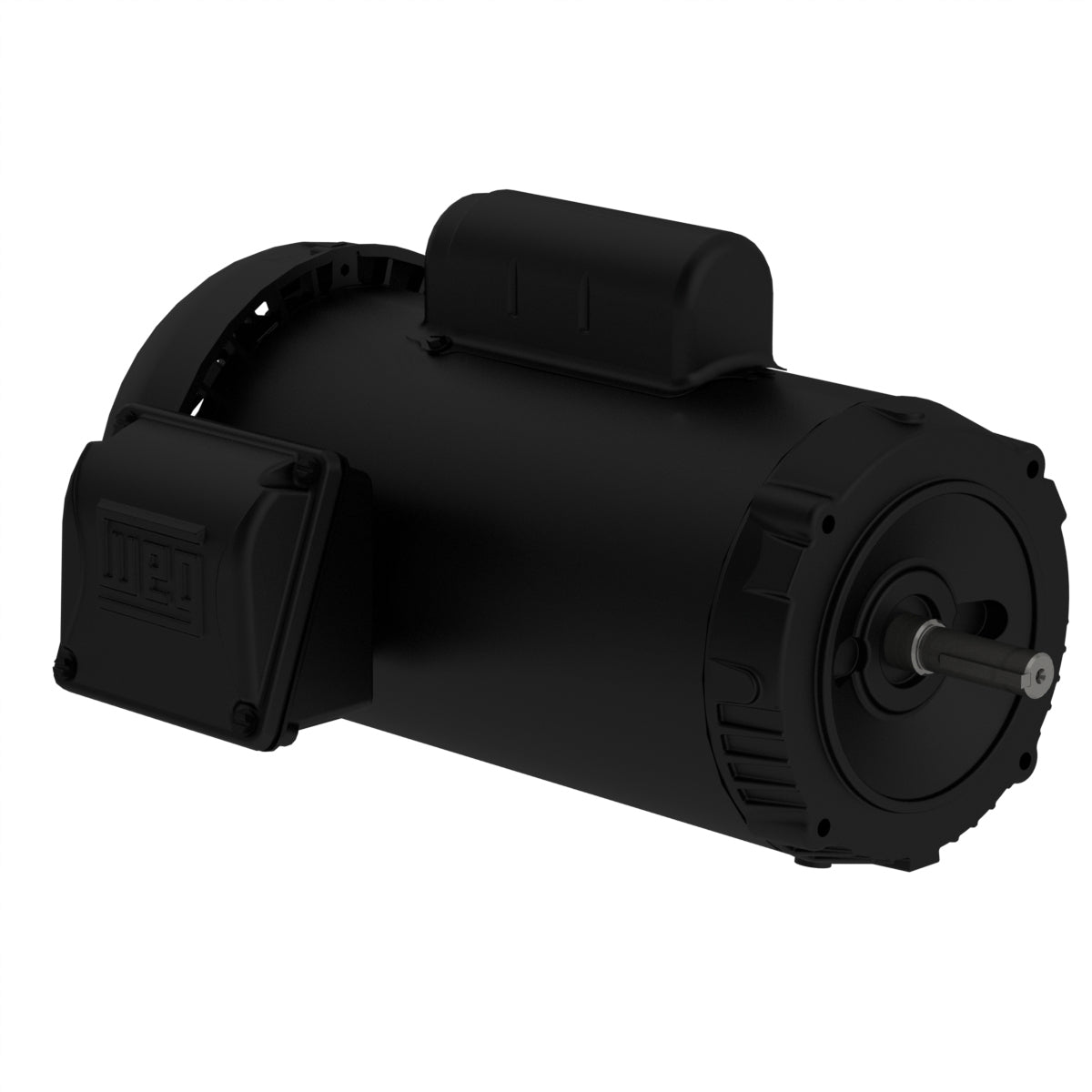 Weg Electric .7518ES1B56CFL-S, 3/4 Hp, 1800 Rpm, 56C, 115/208-230 Vac, 1 PH, TEFC, Footless, General Purpose Motor Rolled Steel
