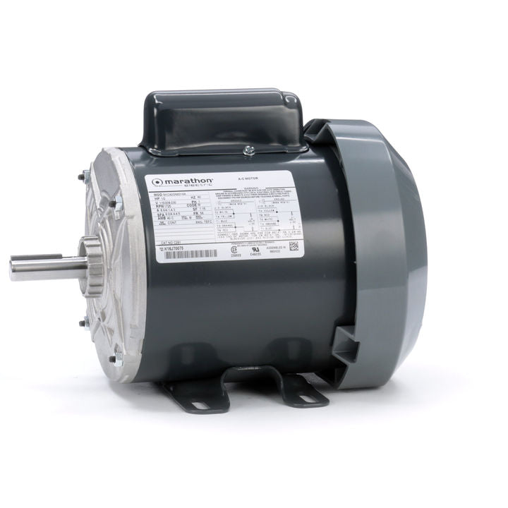 Marathon Electric C261, 1/2 Hp, 1800 Rpm, 56 FR, 115/208-230 Vac, 1 PH, TEFC, Rigid Base, General Purpose, No Overload, 5KC42GN0014