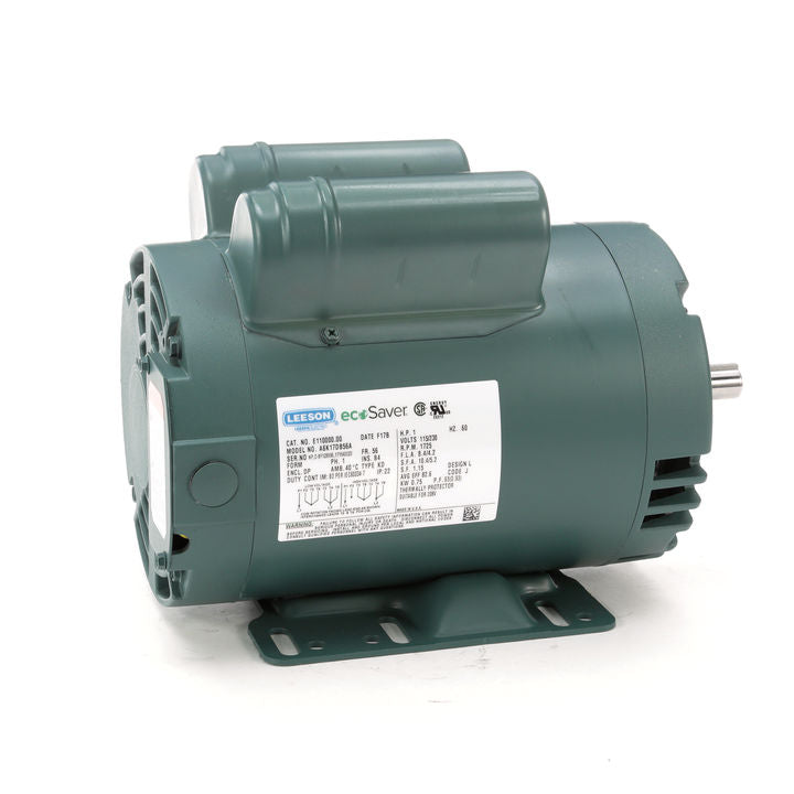 Leeson Electric E116706.00, 3 HP, 3500 RPM, 56C FR, 230 Vac, 1 PH, DP, General Purpose Motor.