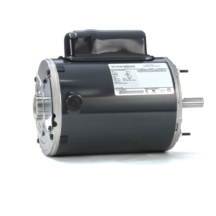 Marathon Electric F780, 1/2 Hp, 900 Rpm, 56Y FR, 208-230 Vac, 1 PH, TEAO, Resilient Base-Thru Bolt, Farm Duty, Auto Overload, 5KCP49UN9837S