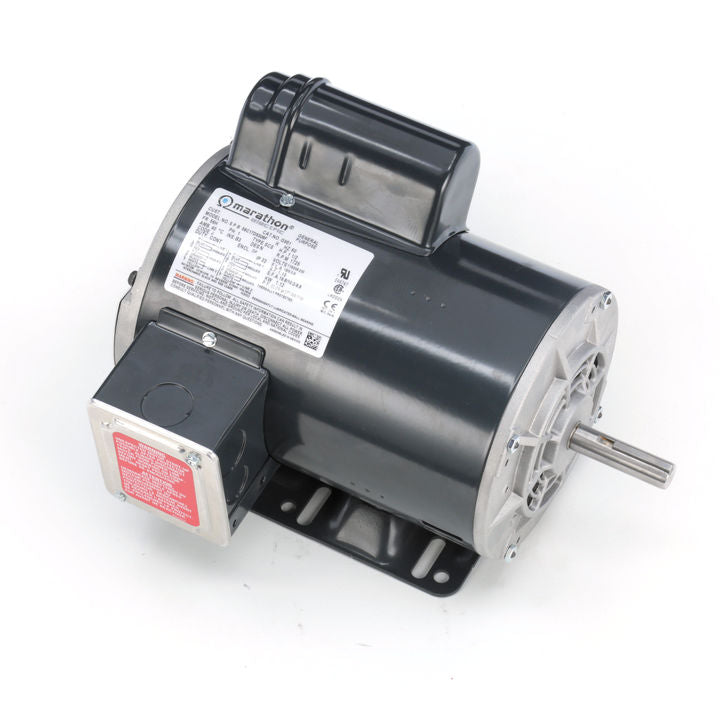 Marathon Electric G951, 1 1/2 Hp, 1800 Rpm, 56H FR, 115/208-230 Vac, 1 PH, Air Compressor, Dripproof, Rigid Base, Manual Overload, 56C17D5308