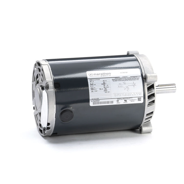 Marathon Electric H209, 1/6 Hp, 1140 Rpm, 56CZ FR, 115 Vac, 1 PH, Dripproof, C-Face Footless, Exhaust Ventilator, No Overload, 5KH37PN36