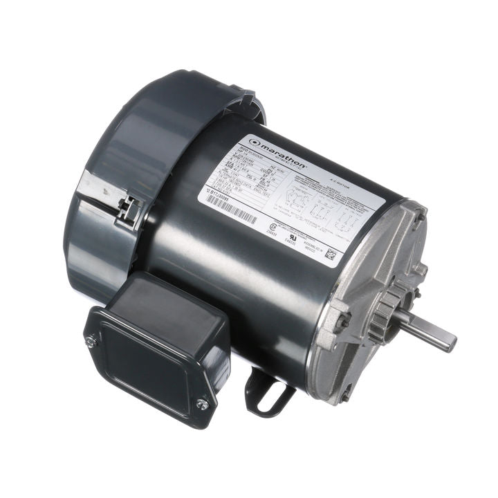 Marathon Electric K151, 1/4 Hp, 1800 Rpm, 48 FR, 208-230/460 Vac, 3 PH, TEFC, Rigid Base, General Purpose, Standard Efficiency, 5K32GN30