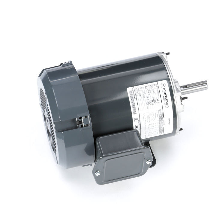 Marathon Electric K158, 1/2 Hp, 1800 Rpm, 56 FR, 208-230/460 Vac, 3 PH, TEFC, Rigid Base, General Purpose, Standard Efficiency, 5K35MNB117.