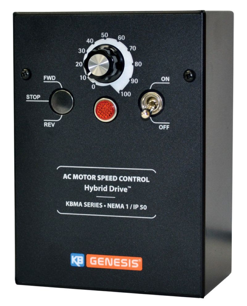 KB Electronics KBMA-24DF Black (9534), AC Drives, Nema 1 Inverter 1 HP, 115/230 Vac 1-Phase Input, 230 Vac 3-Phase Output, Nema 1(IP50) Enclosure, Variable Frequency Drives