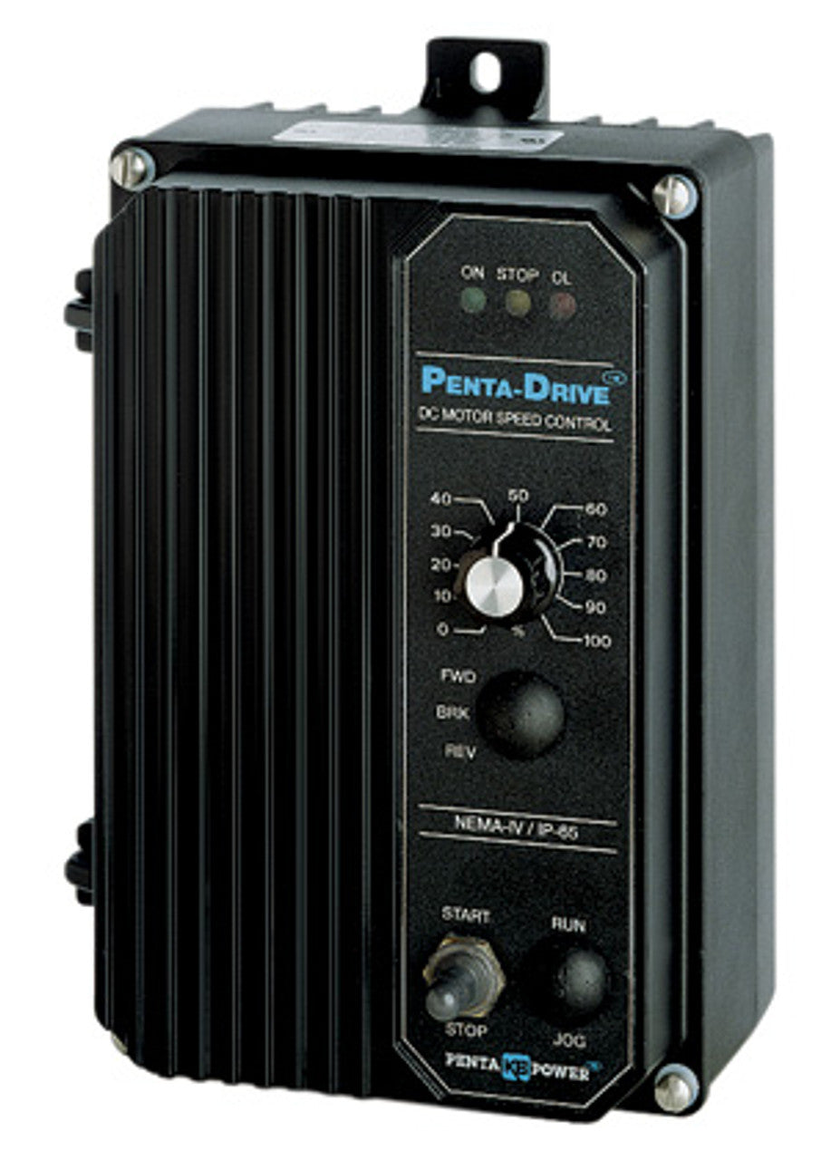 KB Electronics KBRC-240D Black (8840), SCR, 115/230 VAC, thru 1.0/2.0 HP, 90/180 VDC ARM, NEMA 4X Enclosure