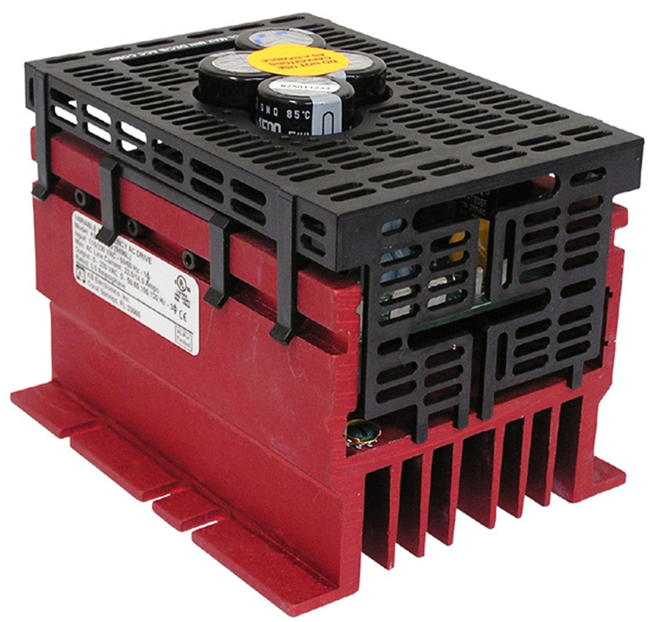 KB Electronics KBVF-26D (9496), 1 1/2 HP, 115/230 Vac, 1-Phase(Input), 230 Vac. 3-Phase(Output), IP 20 Enclosure(Open Chassis), Variable Frequency Drives