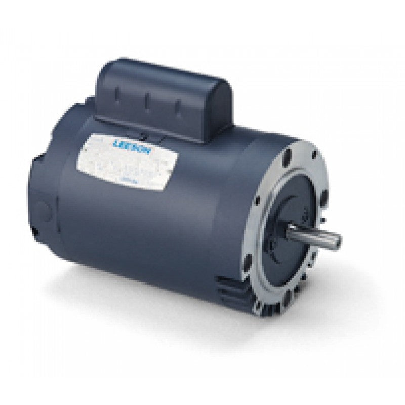 Leeson Electric E110037.00, 1 1/2 HP, 1800 RPM, 56C FR, 115/230 Vac, 1 PH, DP, General Purpose Motor.