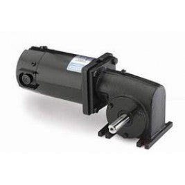 Leeson Electric M1115022.00, 1/17 Hp, 500 Rpm, 5:1, 5 Lb-in, 90 Vdc, TENV, Right Angle, SCR Rated DC Gearmotor