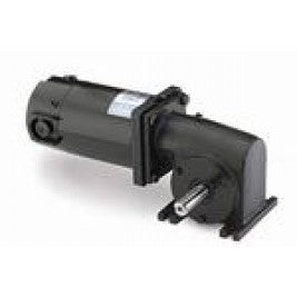 Leeson Electric M1135250.00, 1/8 HP, 250 RPM, 10:1, 25 Lb-in, 12 Vdc, TENV, Right Angle, Low Voltage SCR Rated Gearmotors