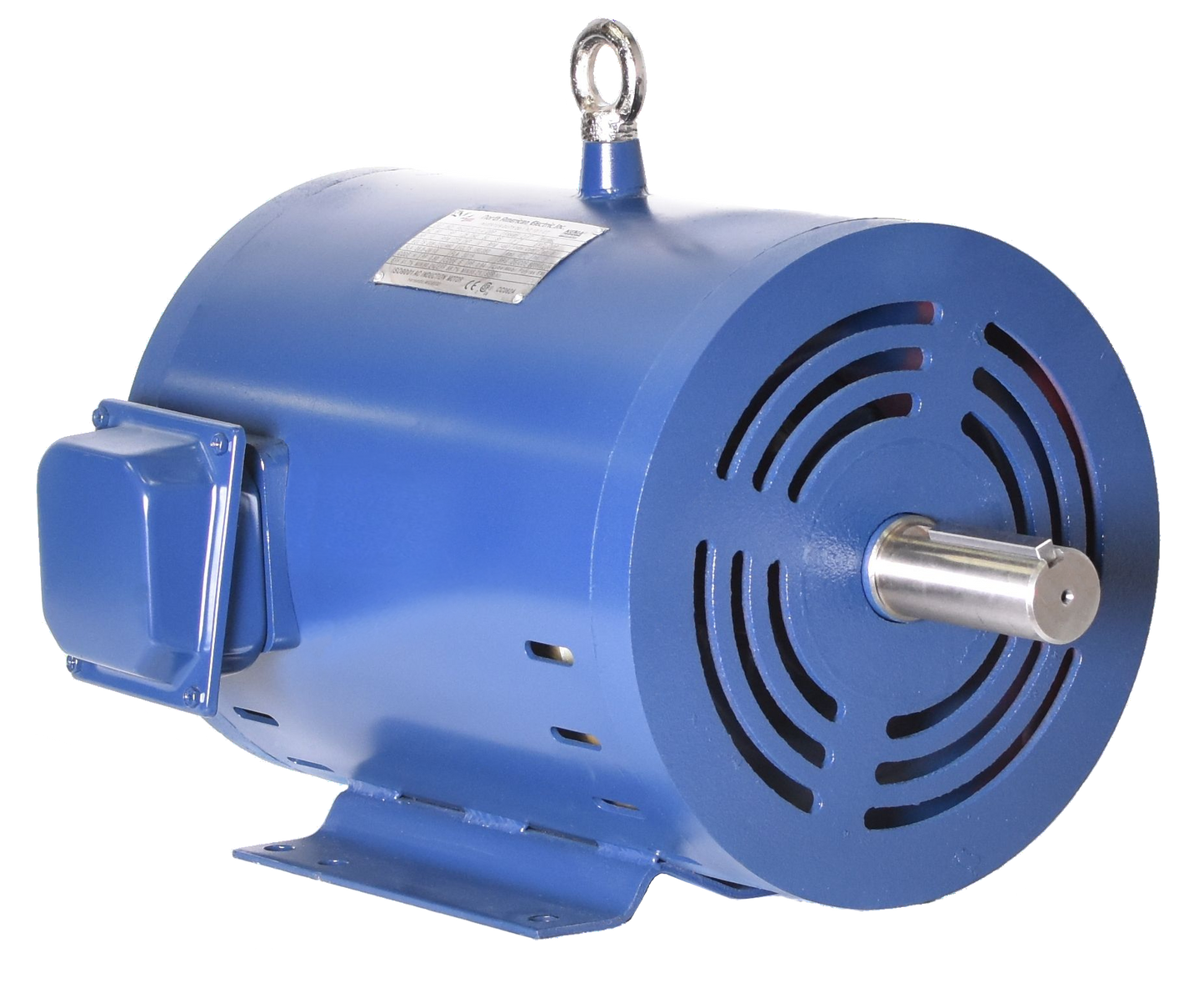 North American Electric PE184T-5-4-ODP, 5 HP, 1800 RPM, 184T Frame, 208-230/460V, 3PH, NEMA Design B, 60HZ, 1.15 S.F., ODP, Gen Purp, Rolled Steel, Prem Eff, Inverter Duty