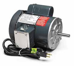 Marathon Electric T016, 1 Hp, 1800 Rpm, 56 FR, 115/208-230 Vac, 1 PH, Totally Enclosed, Rigid Base, Woodworking/Power Tool, Manual Overload, 56C17F5349.