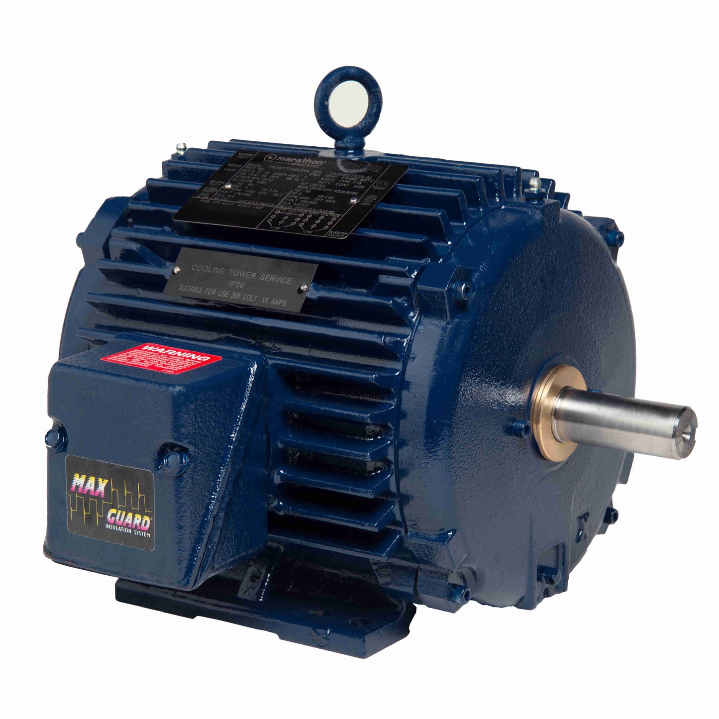 Marathon Electric U1868, 5 Hp, 1800 Rpm, 182TV, 230/460 V, 3 PH, TEAO, Rigid Base, Cooling Tower, Severe Duty Motors, 184TTTN16545145.