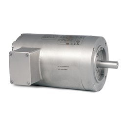 Baldor Electric VSSEWDM3555T, 2 Hp, 3600 RPM, 145TC FR, 230/460 Vac, 3 Phase, TEFC, Footless, Washdown Duty Motor, Stainless Steel, Super-E