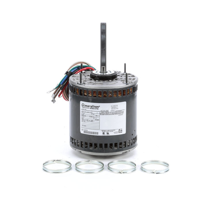 Marathon Electric X009, 3/4 Hp, 1075/3 Rpm, 48Y FR, 115 Vac, 1 PH, OPAO Resilient Ring, Extended Stud, 48A11O787.