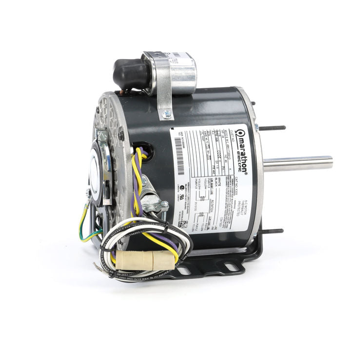 Marathon Electric X305, 1/6 Hp, 1625 Rpm, 48Y FR, 115 Vac, 1 PH, TEAO, Resilient Base, Unit Heater Fan, PSC, 48A17T2001.