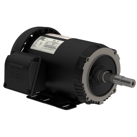 Weg Electric 00336ET3E145TC-S, 3 Hp, 3600 Rpm, 143/5TC FR, 230/460//190-220/380-415 Vac, TEFC, 3 PH, Foot-mounted, Rolled Steel.