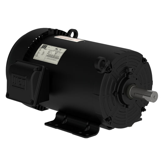 Weg Electric 00318ET3E182JM-S, 3 Hp, 1800 Rpm, 182/4JM FR, 230/460//190-220/380-415 Vac, TEFC, 3 PH, Foot-mounted, Rolled Steel.