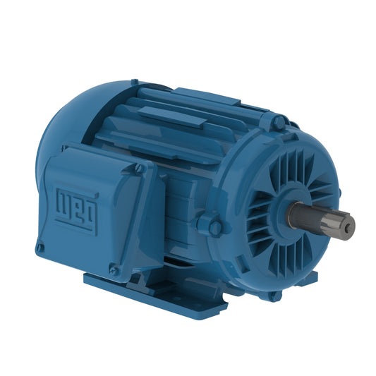 Weg Electric 00218ET3E145T-W22G, 2 Hp, 1800 Rpm, 143/5T Frame, 230/460//380 Vac, TEFC, 3 PH, Foot-mounted, W22 NEMA Premium Efficiency.