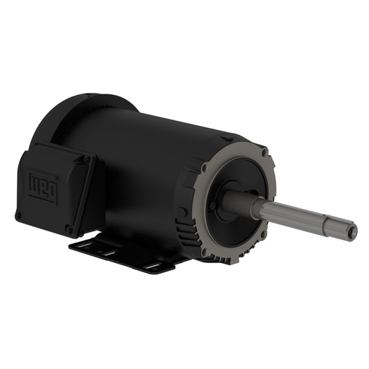 Weg Electric 00156OT3E143JM-S, 1 1/2 Hp, 3600 Rpm, 143/5JM FR, 230/460//190-220/380-415 Vac, 3 PH, ODP, Foot-mounted, Rolled Steel.
