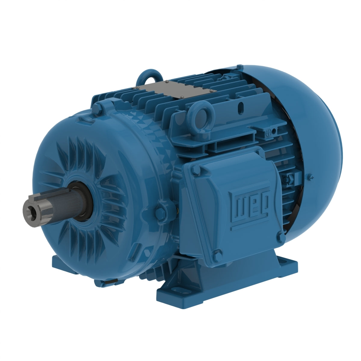 Weg Electric 00536ET3EAL132S-W22, 7 1/2 Hp, 3600 Rpm, 132S FR, 230/460//380-415 Vac, TEFC, 3 PH, Foot-mounted, Multimounting.