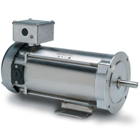 109071.00, 1/2 HP-0.37 kW, 1750 RPM, 80D FR, TEFC, 180 VDC, C Face w/Base, All-Stainless DC