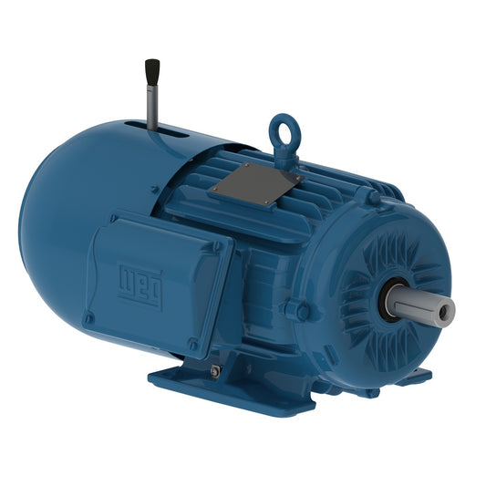 Weg Electric 00212ET3EBM184T-W22, 2 Hp, 1200 Rpm, 182/4T FR, 230/460 Vac, TEFC, 3 PH, Foot-mounted, Brake Motor.