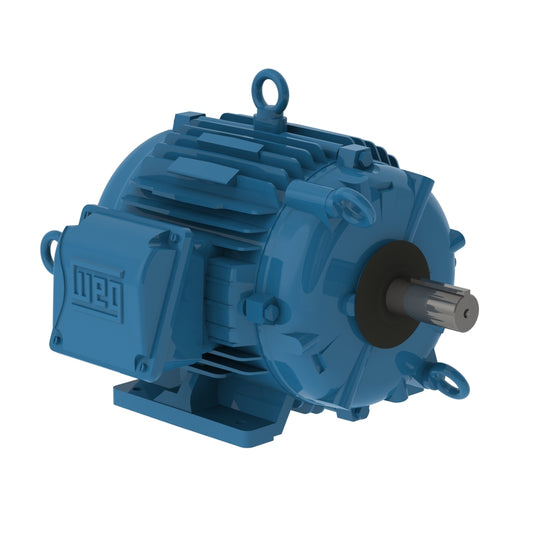 Weg Electric 02589EP3QCT324V2F1-W, 25 Hp, 900/1800 Rpm, 324T Frame, 460 Vac, TEFC, 3 PH, Foot-mounted, W22 Cooling Tower High Efficiency.