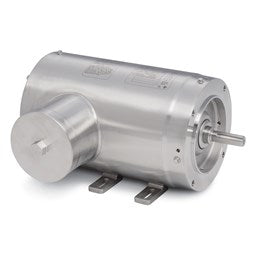 Baldor Electric CFSWDNM3558-E 2 Hp, 1800 Rpm, 56C Fr, 230/460 Vac, 3 PH, C-Face, TEFC, Foot Mounted, Washdown Duty Motor, Stainless Steel, Super-E