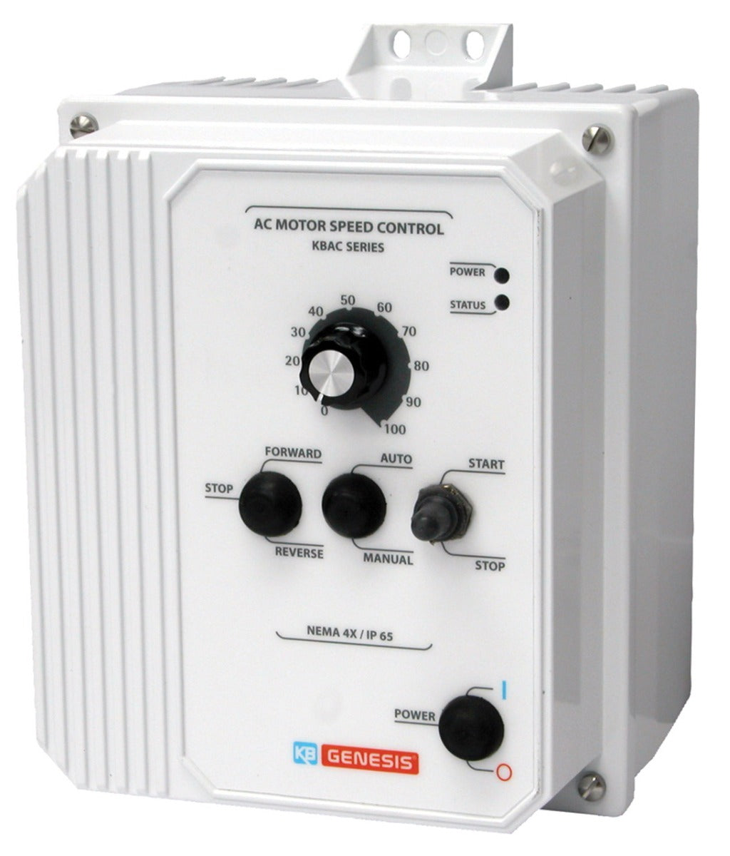KBAC-29 (1P), White (10002) AC Drives, Nema 4x Inverter 3 HP, 230 Vac 1-Phase Input, 230 Vac 3-Phase Output, Nema 4x Enclosure, Variable Frequency Drives