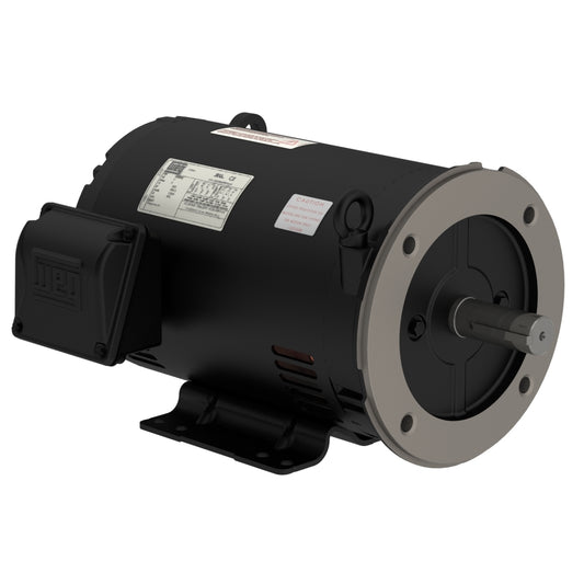 Weg Electric 00536OT3E182TC-S, 5 Hp, 3600 Rpm,182/4TC FR, 230/460//190-220/380-415 Vac, ODP, 3 PH, Foot-mounted, Rolled Steel.