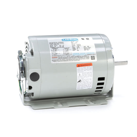 Leeson Electric 103795.00, 1/3 HP, 1800 RPM, 48 FR, DP, 115/230 Vac, 1 PH, Resilient Base, Fan & Blower