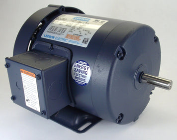 Leeson Electric 119539.00, 1 HP, 1800 RPM, 56 FR, 575 Vac, 3 PH, TEFC, Rigid Base, Special Voltage