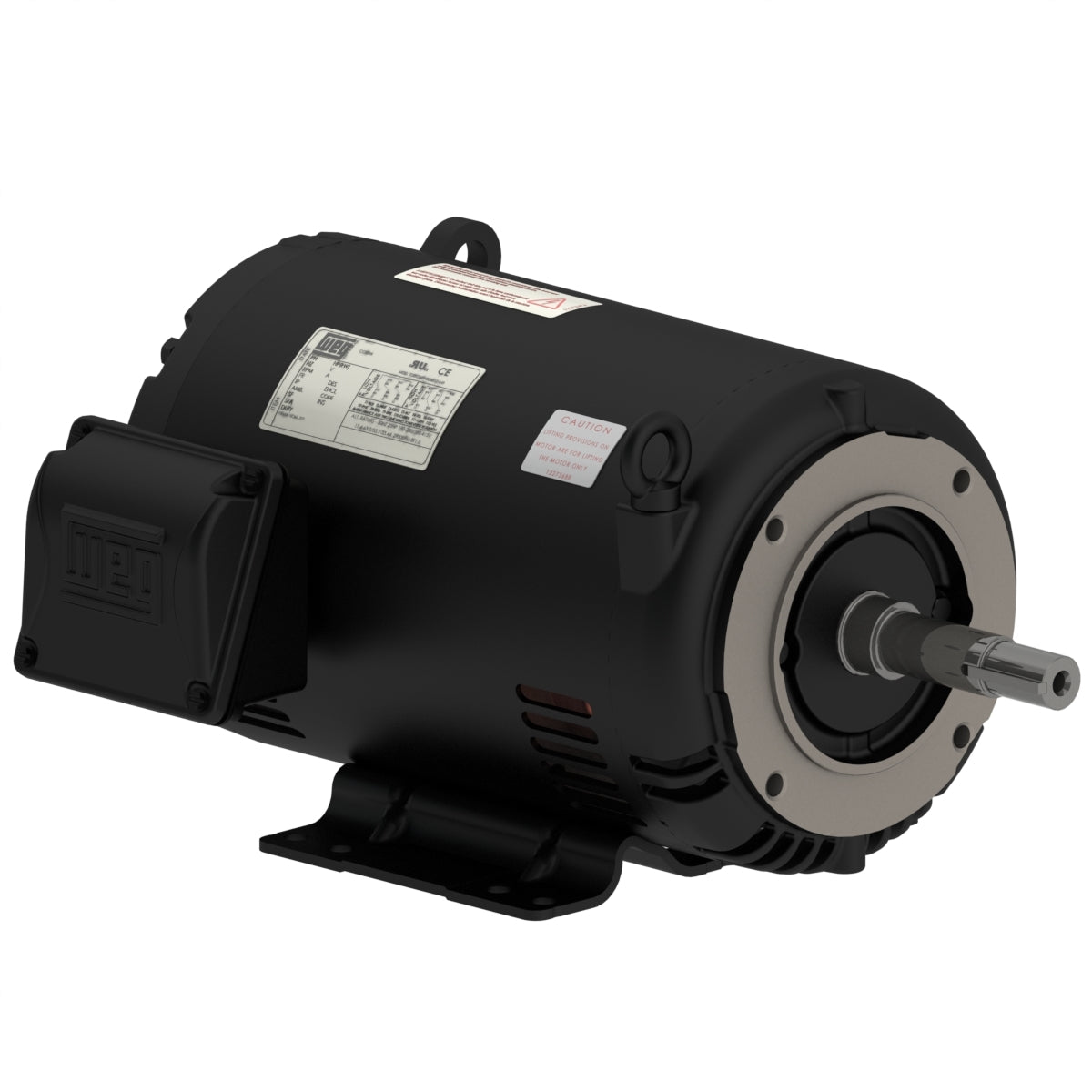 Weg Electric 00712OT3E254TC-SG, 7 1/2 Hp, 1200 Rpm, 254/6TC FR, 230/460//190-220/380-415 Vac, ODP, 3 PH, Foot-mounted, Rolled Steel Premium Efficiency.