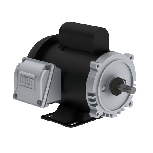 Weg Electric .5036ES1BJPW56C-S, 1/2 Hp, 3600 Rpm, W56J FR, 115/208-230 Vac, 1 PH, TEFC, Foot-mounted, General Purpose Motor