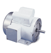 Leeson Electric 114313.00, 1/2 HP, 1800 RPM, 56C FR, TEFC, 115/208-230 Vac, 1 PH, C Face w/Base, Washguard