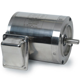 117270.00, 1/2 HP, 1800 RPM, 56C FR, TENV, 208-230/460 Vac, 3 PH, C-Face Less Base, All Stainless