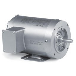 Baldor Electric CSSEWDM3542  3/4 Hp, 1800 Rpm, 56C Fr, 208-230/460 Vac, 3 PH,  C-Face, TENV, Foot Mounted, Washdown Duty Motor, Stainless Steel, Super-E