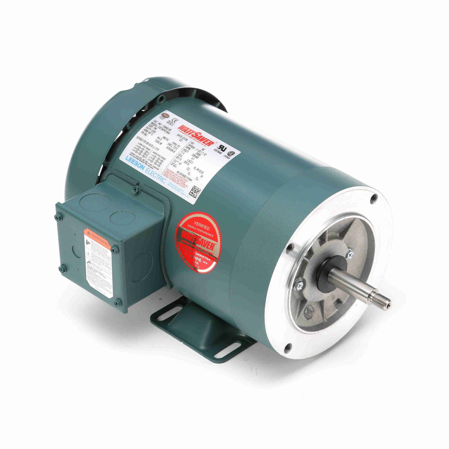 Leeson Electric 119454.00, 2 HP, 3500 RPM, 56J FR, 208-230/460 Vac, 3 PH, TEFC, Rigid Base, Jet Pump Motor.